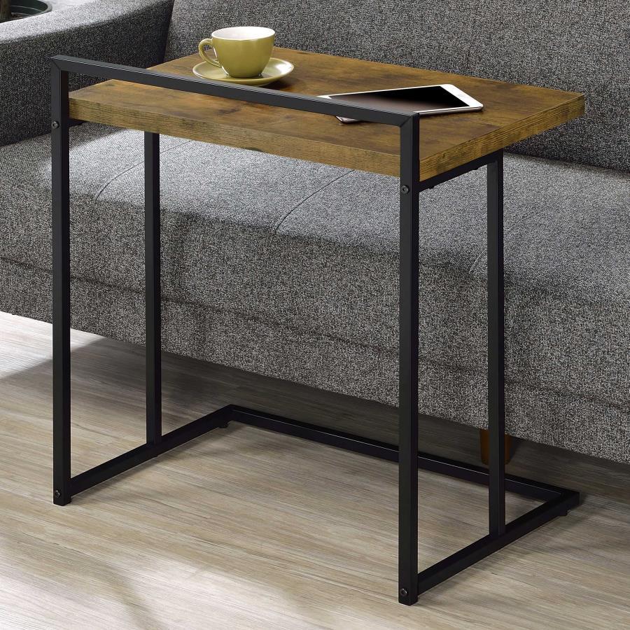 Dani - Rectangular C-Shaped Sofa Side Table CoasterEveryday
