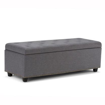 Hamilton - Upholstered Storage Ottoman Simpli-Home