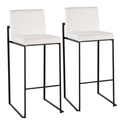 Fuji - Contemporary High Back Barstool Elegant Design Lumi Source