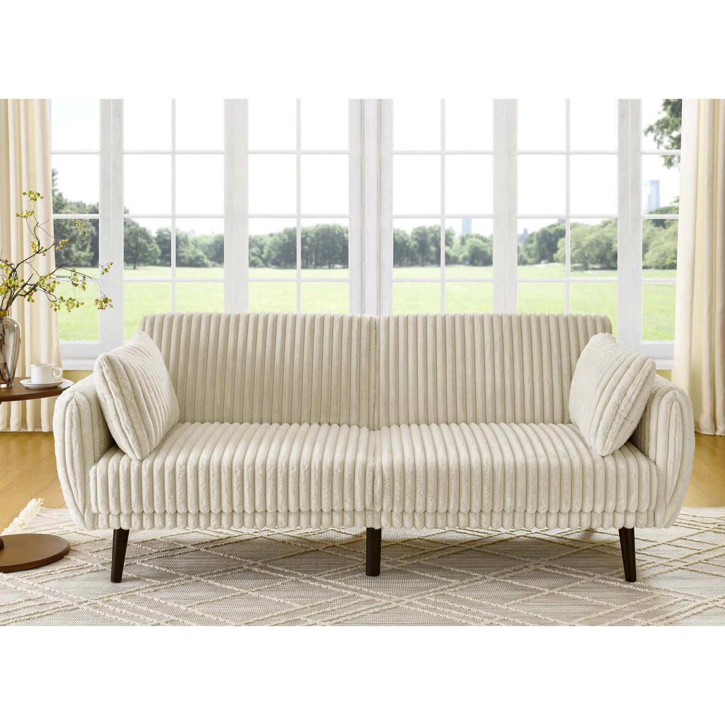 Futon Sofa Bed With Tall Legs Home Essentials