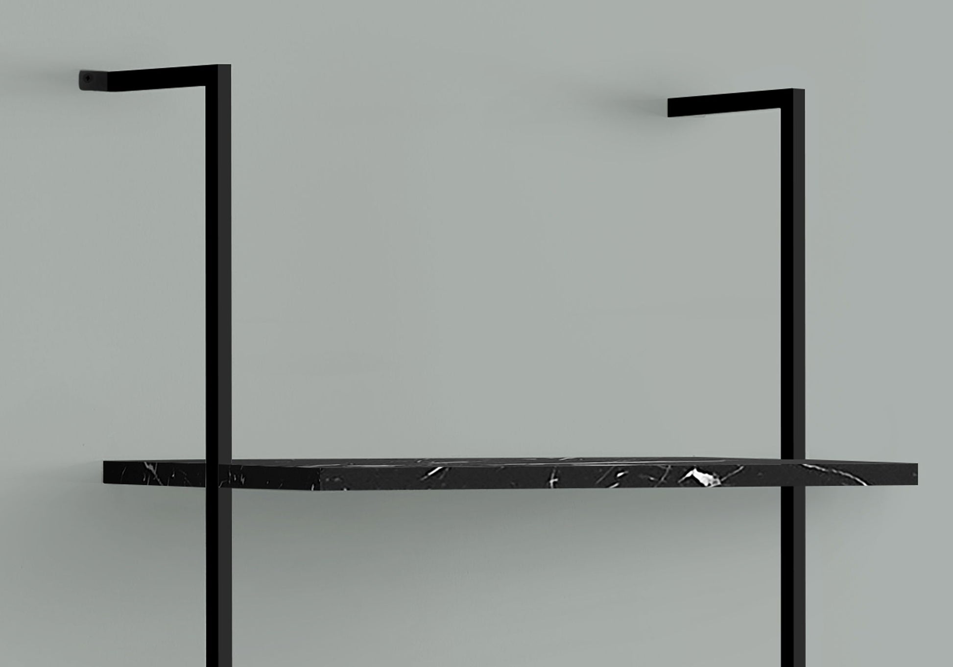 Bookshelf, Bookcase, Etagere, Ladder, 5 Tier, For Office, Marble Look Contemporary & Modern 8th Street