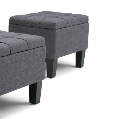 Dover - 3 Piece Storage Ottoman Contemporary Design Simpli-Home