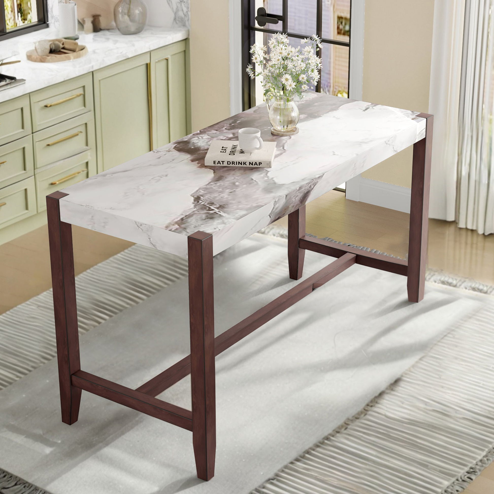 Counter Height Bar Table For Kitchen Hearth and Haven