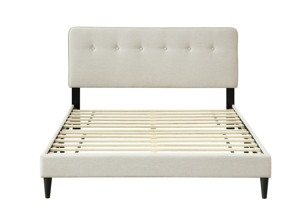 Upholstered Bed Compact With USB Bernards Furniture