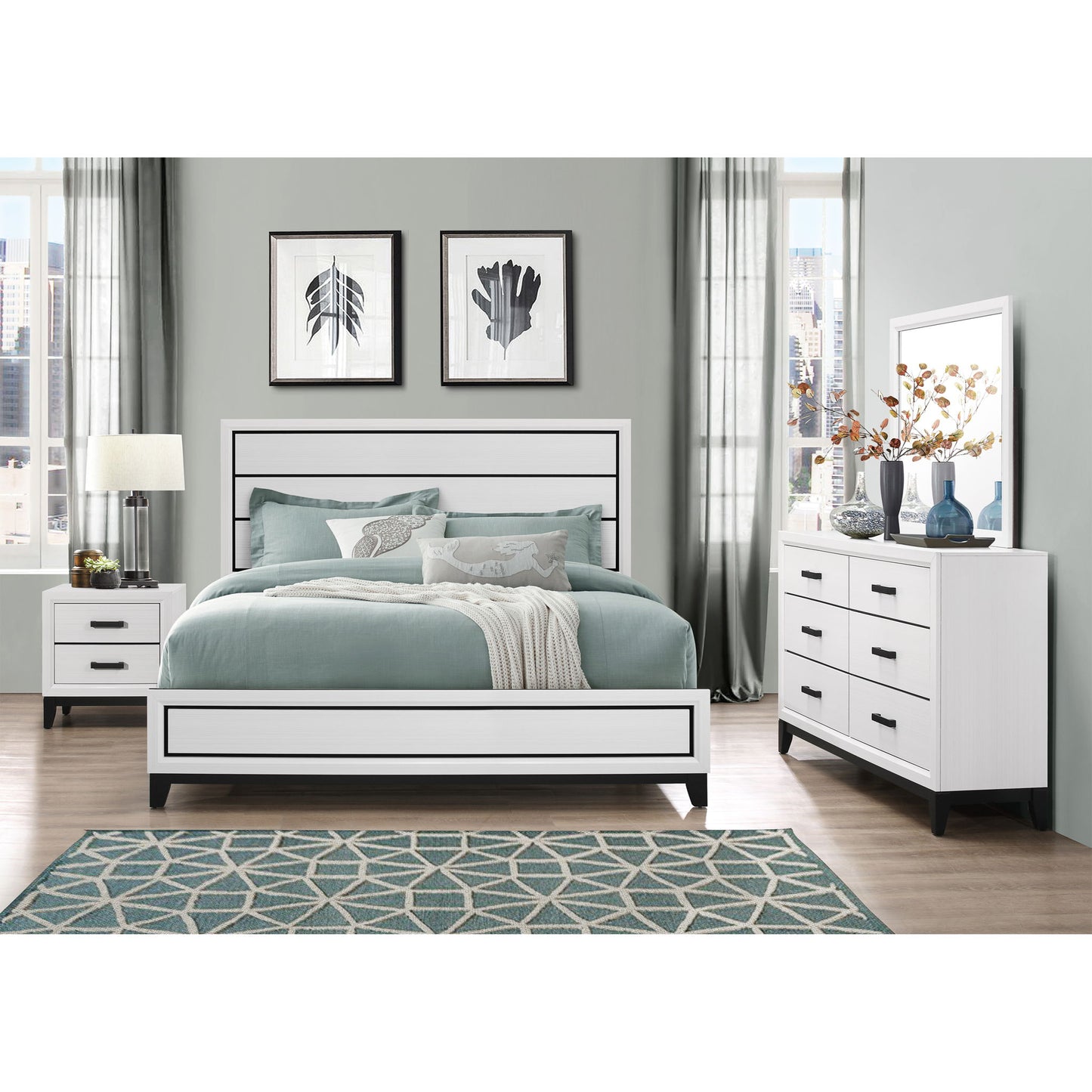Mirage - 5 Piece Bedroom Set Global Furniture USA