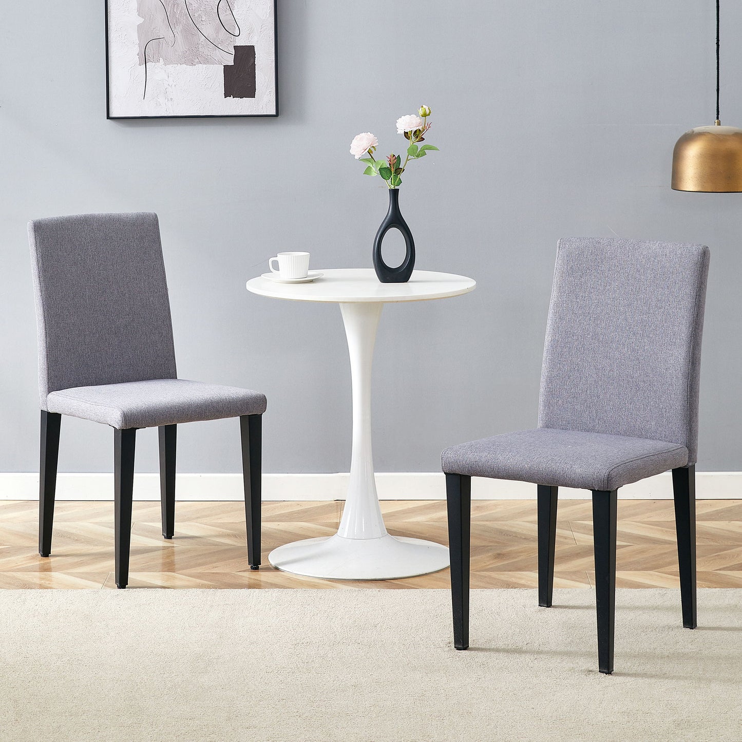Versatile Dining Chairs With Comfortable Design And Metal Legs Home Essentials