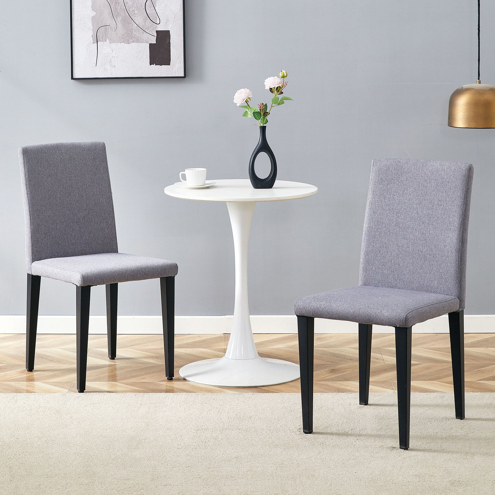Versatile Dining Chairs With Comfortable Design And Metal Legs Home Essentials