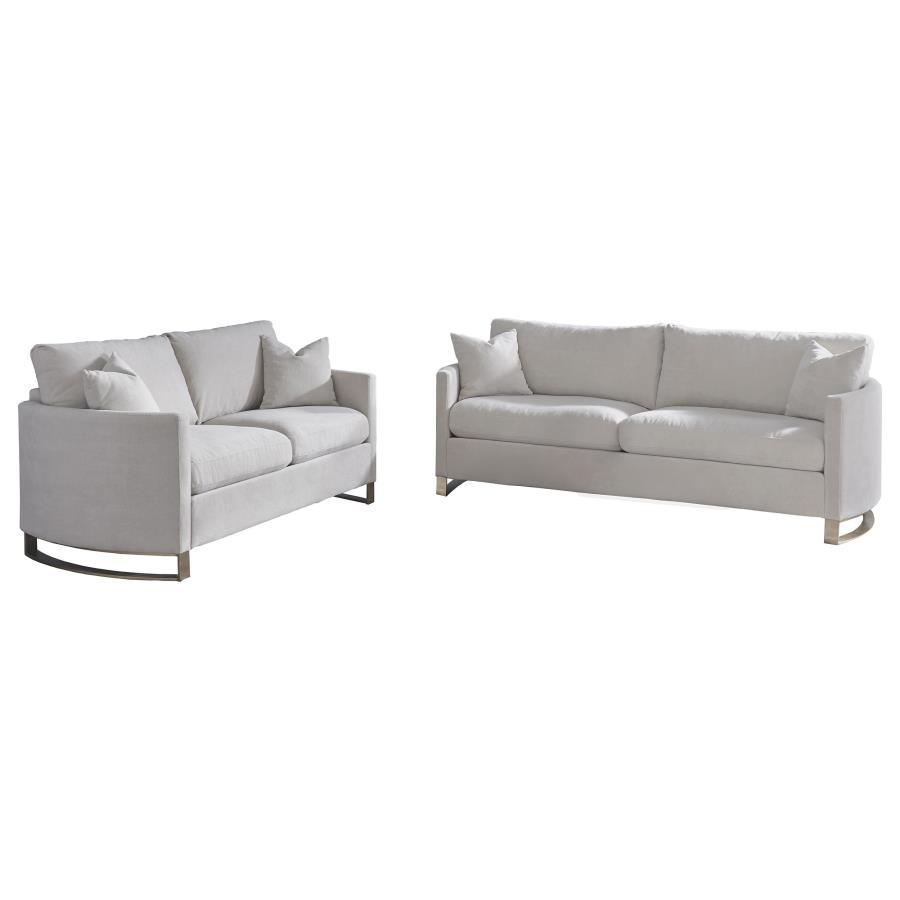 Corliss - Upholstered Arched Arm Sofa Set CoasterElevations