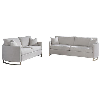 Corliss - Upholstered Arched Arm Sofa Set CoasterElevations
