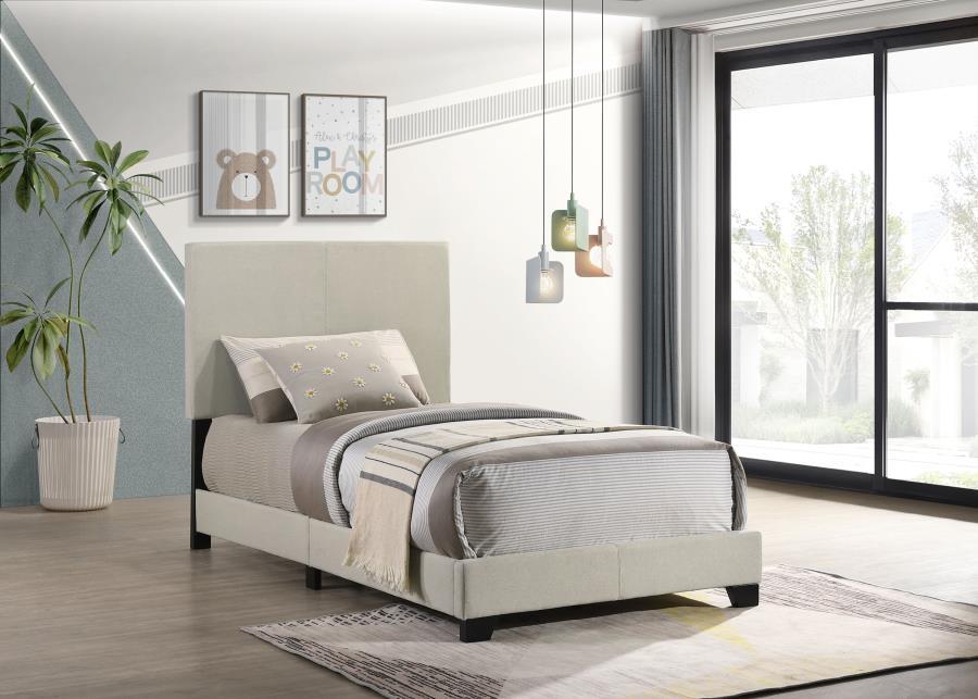 Dorian - Upholstered Panel Bed CoasterEveryday