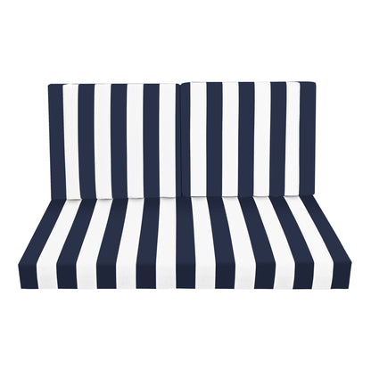 Outdoor Deep Seat Waterproof Replacement Patio Chair Cushions (Set of 2) Home Essentials