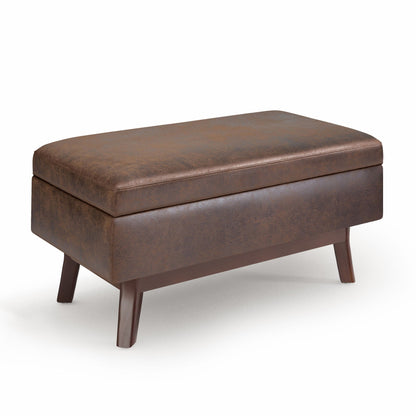 Owen - Upholstered Rectangular Storage Ottoman Simpli-Home