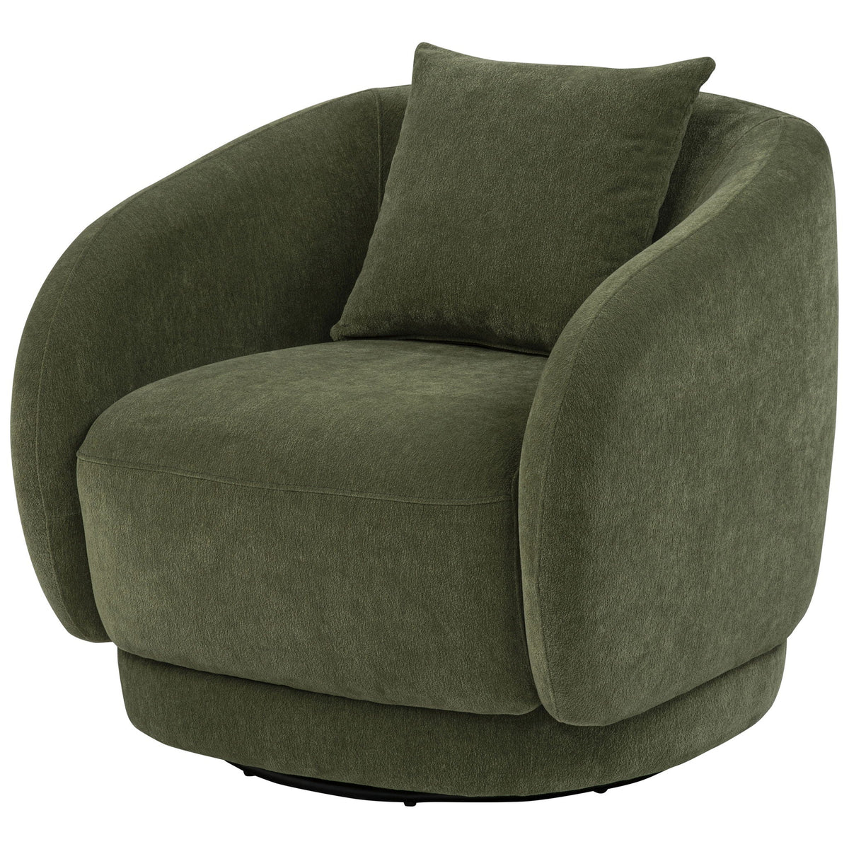 Harlan - Swivel Accent Chair - Green Furniture Max