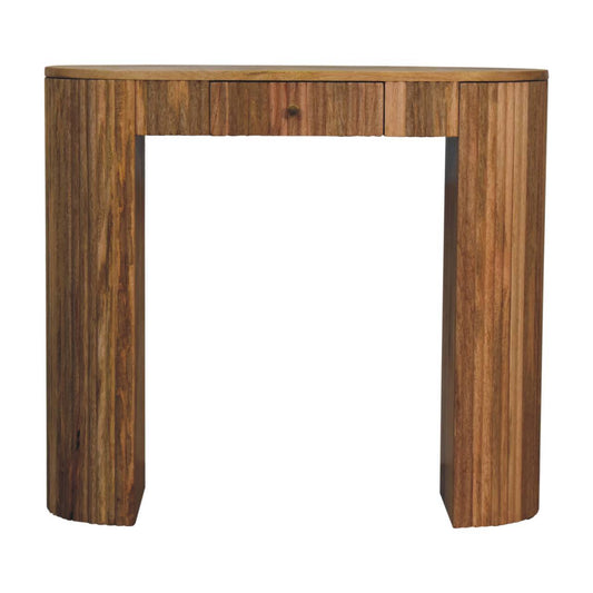 Soba - Straight Console Table - Oak Artisan Furniture