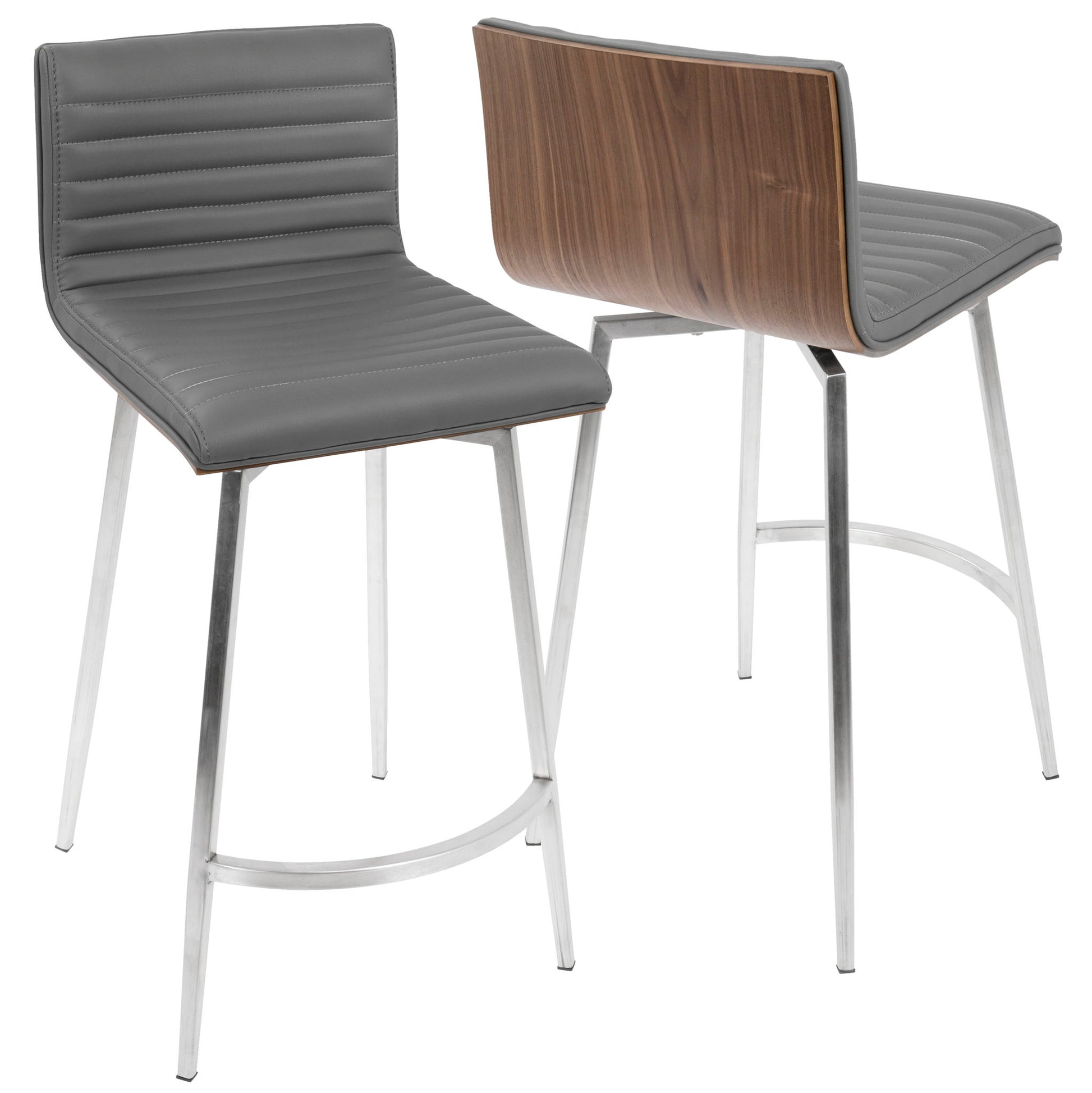 Mason - Contemporary Swivel Counter Stool (Set of 2) Lumi Source