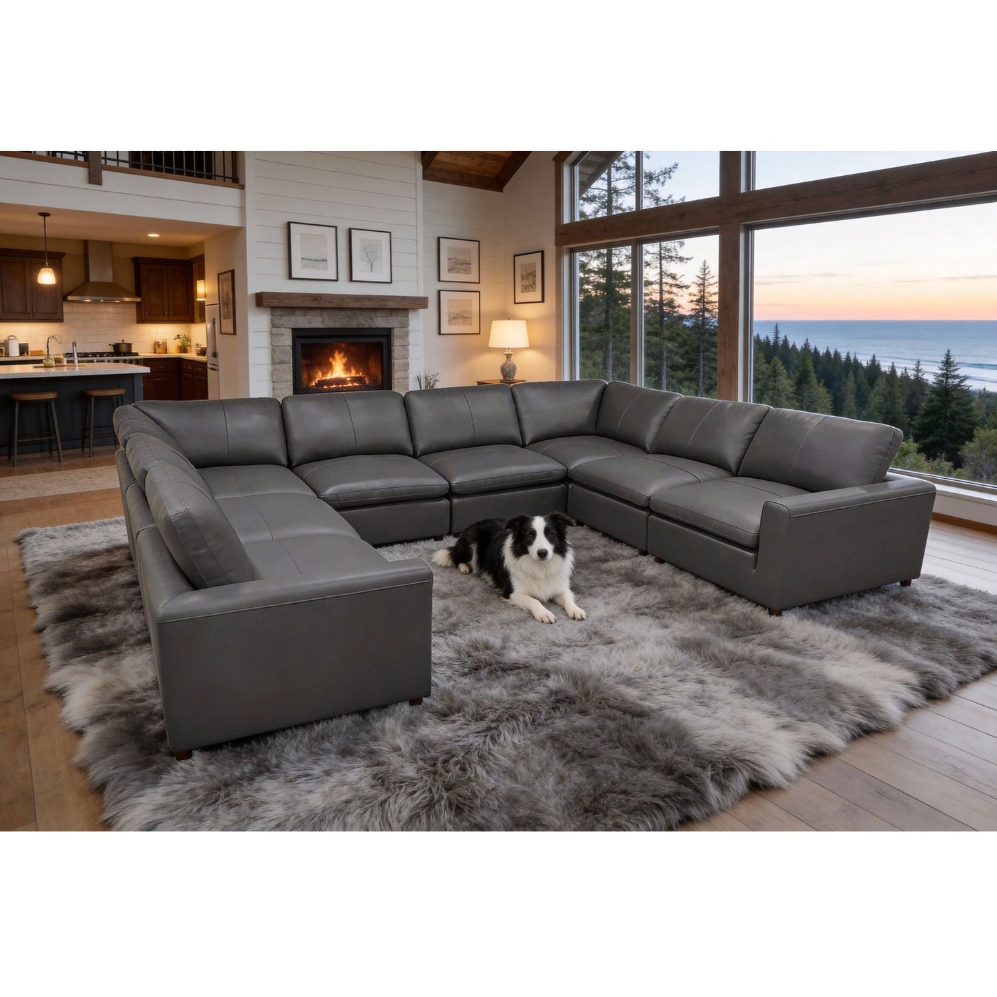 Upholstered Large Seating Modular Design Sectional Home Essentials