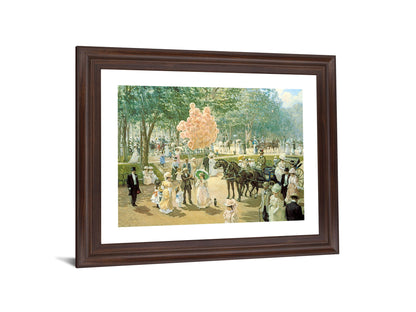 Victorian Balloon Promenade - 28" x 34" Framed Wall Art