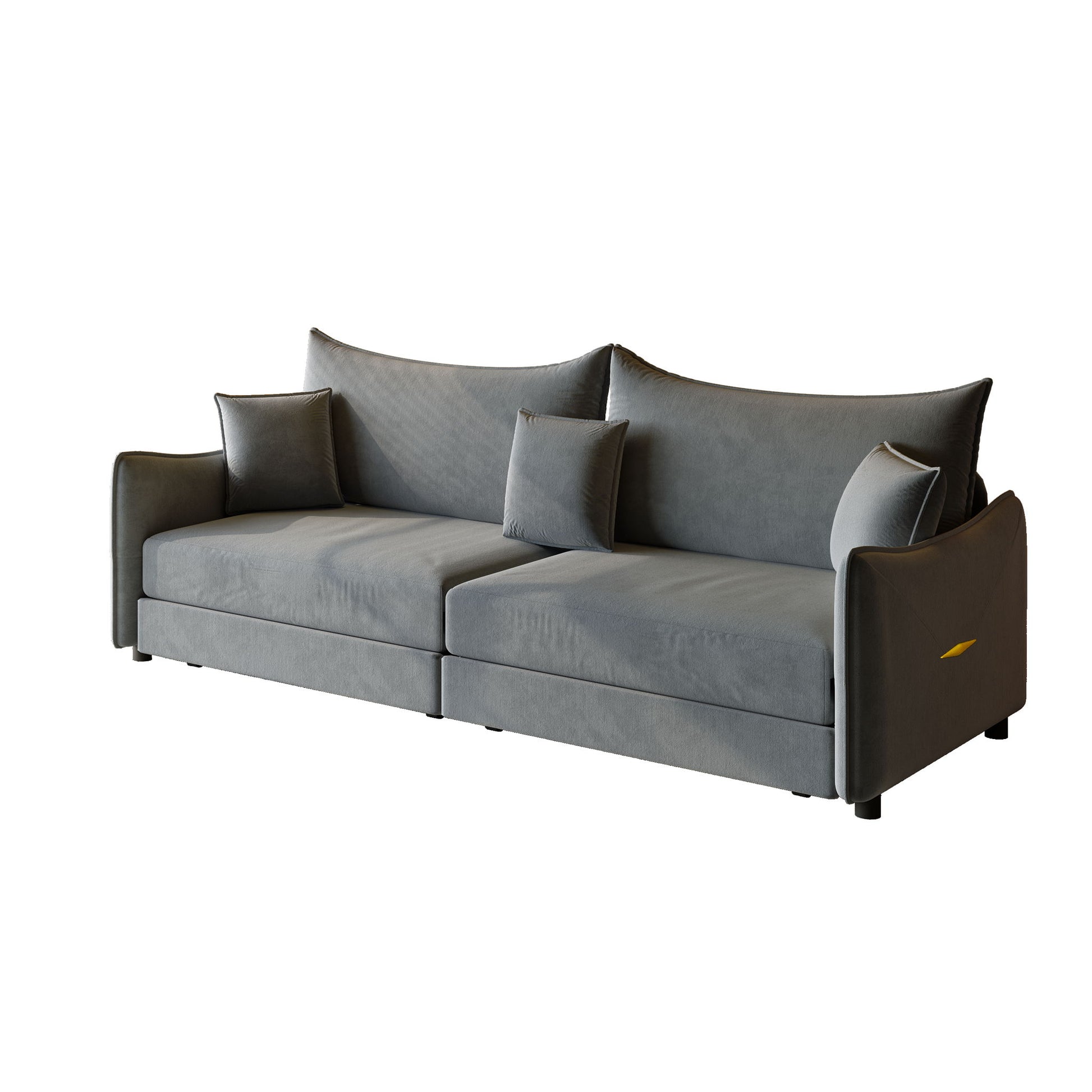 King Pull Out Sofa Bed, 3-In-1 Convertible Bed With 3 Pillows Home Essentials