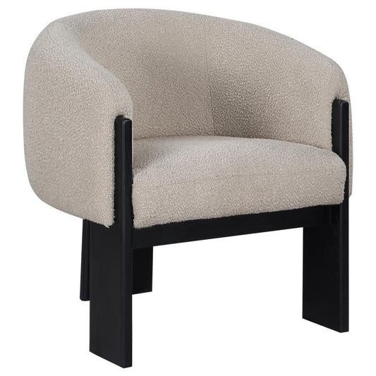 Valdez - Boucle Upholstered Barrel Back Accent Chair CoasterEveryday