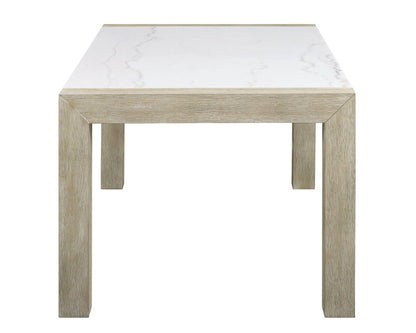 Dune - Genuine Marble Dining Table - White Crown Mark