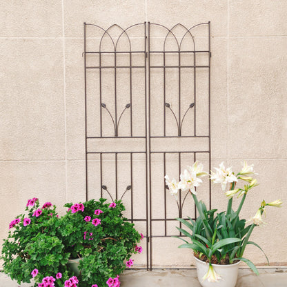 Metal Garden Trellis Rustproof For Climbing Plants Outdoor Flower Support Daily Nest