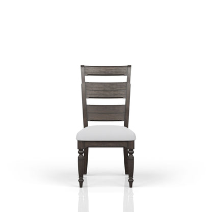 Upholstered Seat Ladderback Side Chair - Coffee Bernards Furniture
