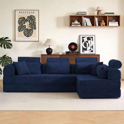 Modern L-Shape Modular Sectional Sofa, Compressed Design Home Essentials