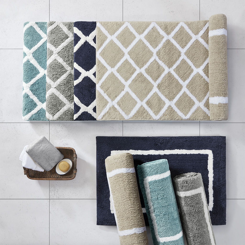 Bittman - Reversible Bath Rug - Aqua