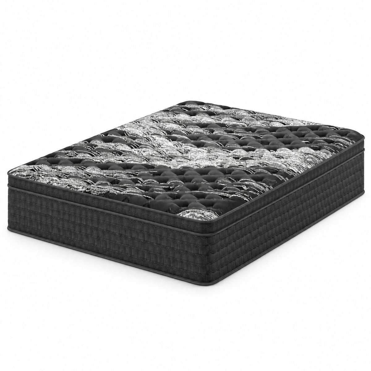 12" Medium Firm Euro Top Hybrid Mattress With Cooling Cover & Individual Coil Support Daily Nest