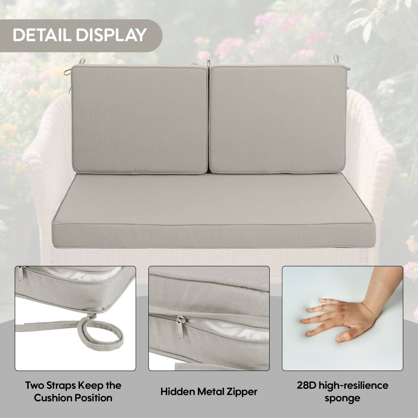 Deep Seat Waterproof Replacement Patio Chair Cushions For Patio Furniture Home Essentials