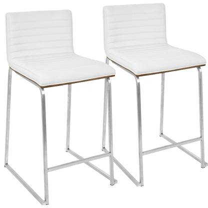 Mara - Contemporary Elegant Design Counter Stool (Set of 2) Lumi Source
