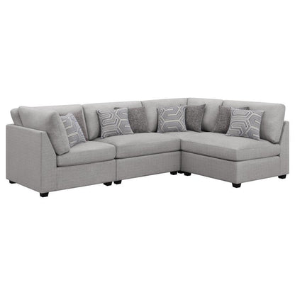 Cambria - 4 Piece Upholstered Modular Sectional Sofa - Gray CoasterElevations