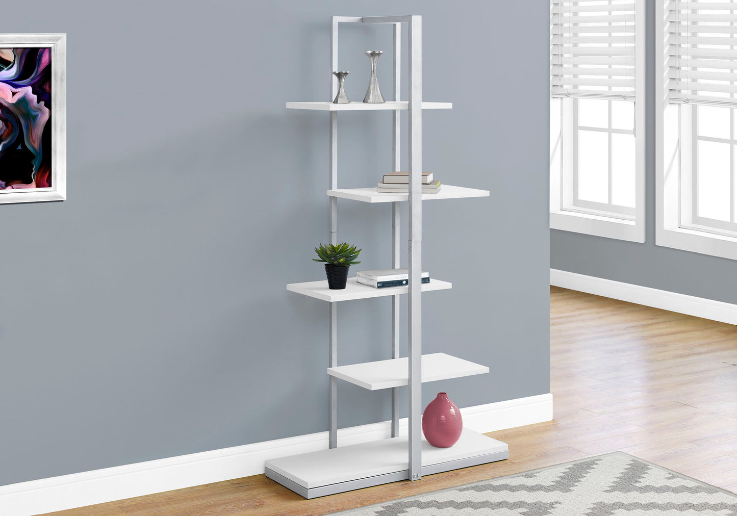 Bookshelf, Bookcase, Etagere, 5 Tie For Office, Contemporary & Modern 8th Street