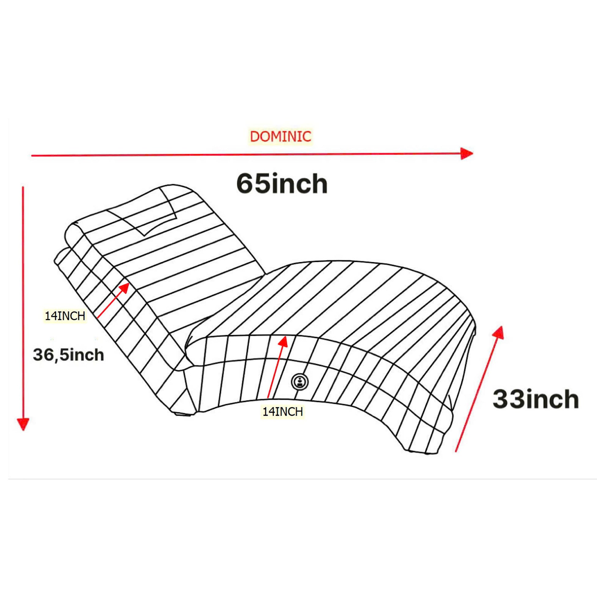 Denise - Accent Chaise With USB Support Global Furniture USA