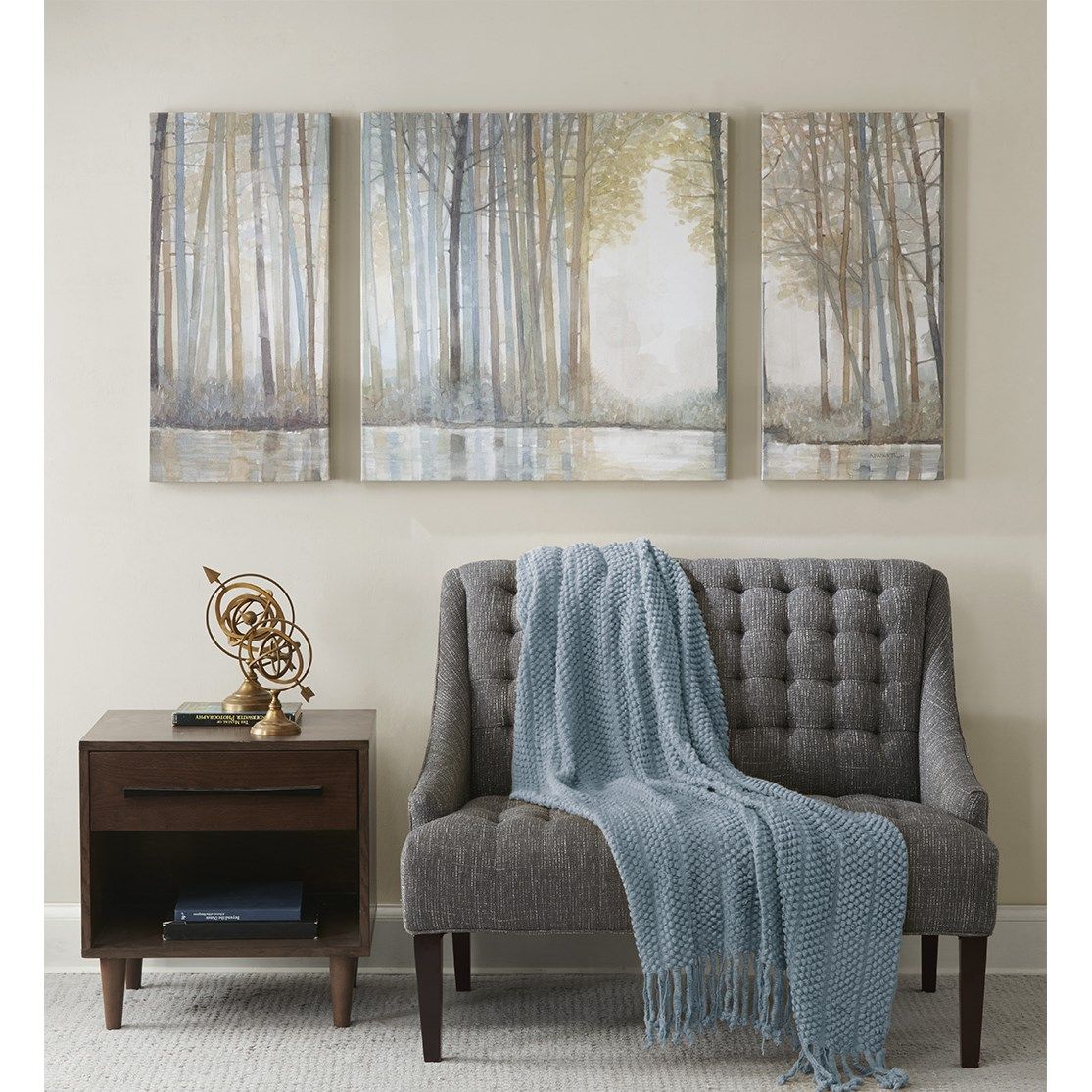 Forest Reflections Canvas (Set of 3) - Multi