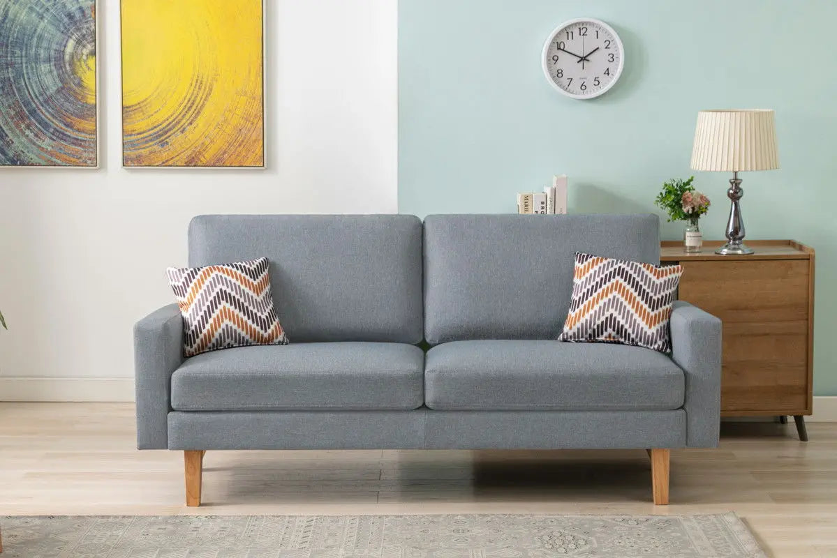 Bahamas - Minimalistic Sofa With 2 Throw Pillows Lilola Home