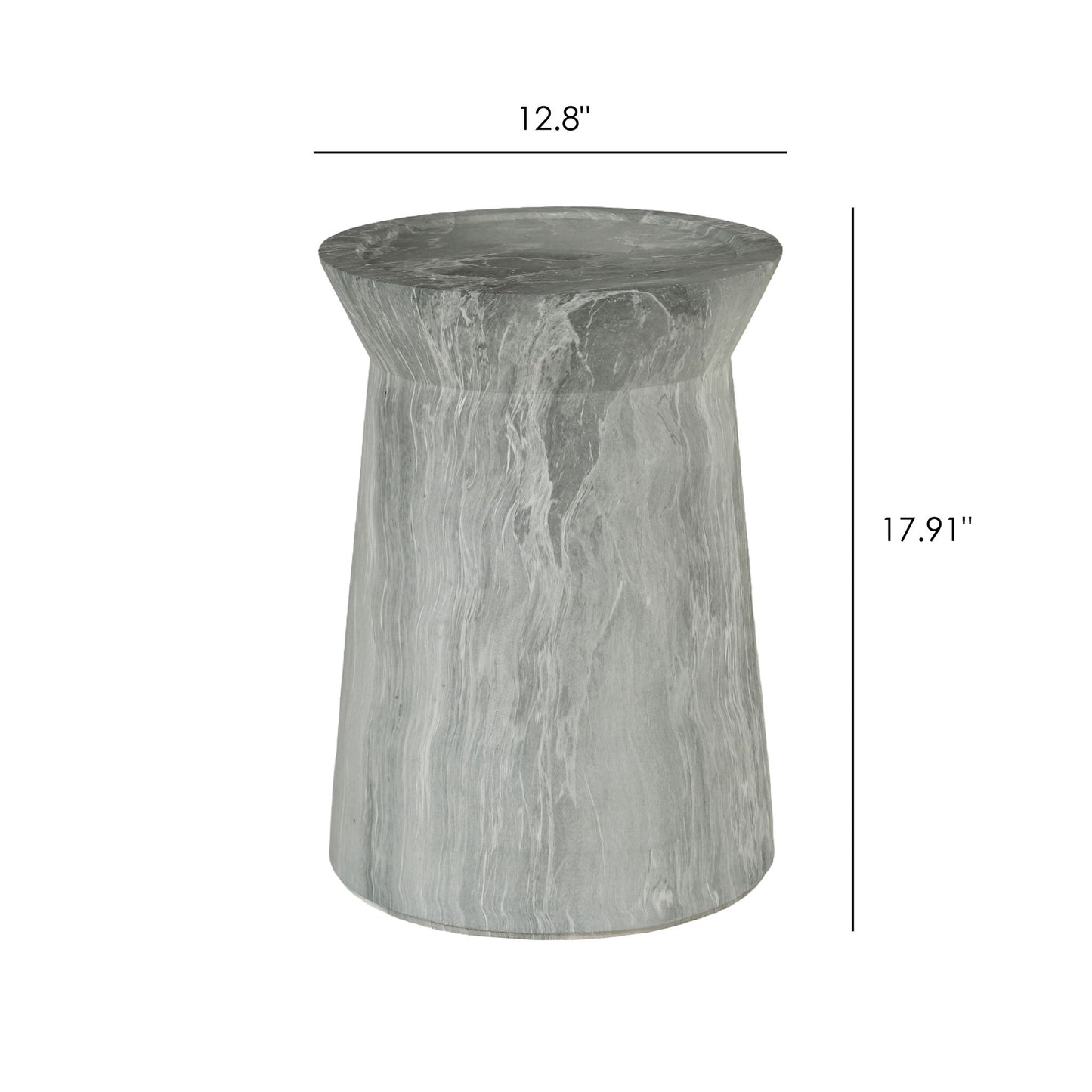 Round Outdoor End Table - Marble Home Essentials