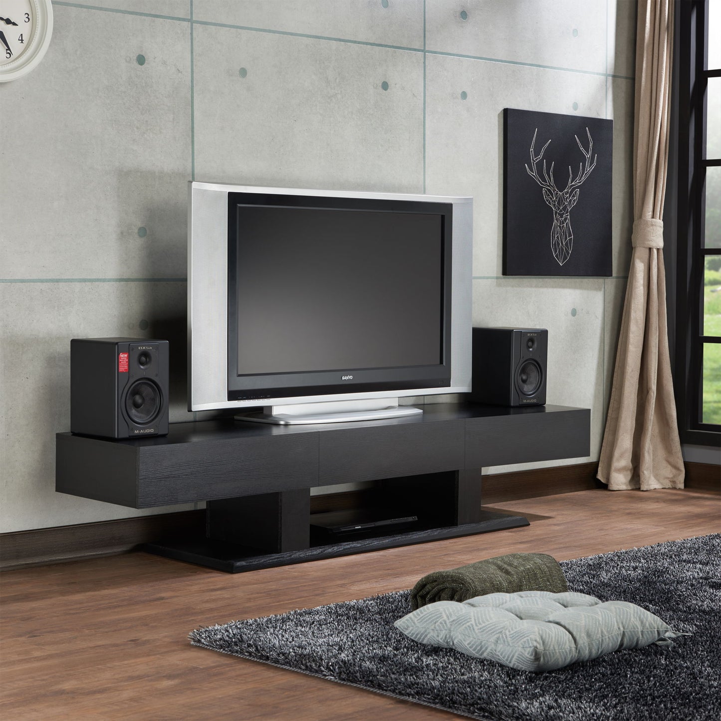 Follian - TV Stand - Black Acme