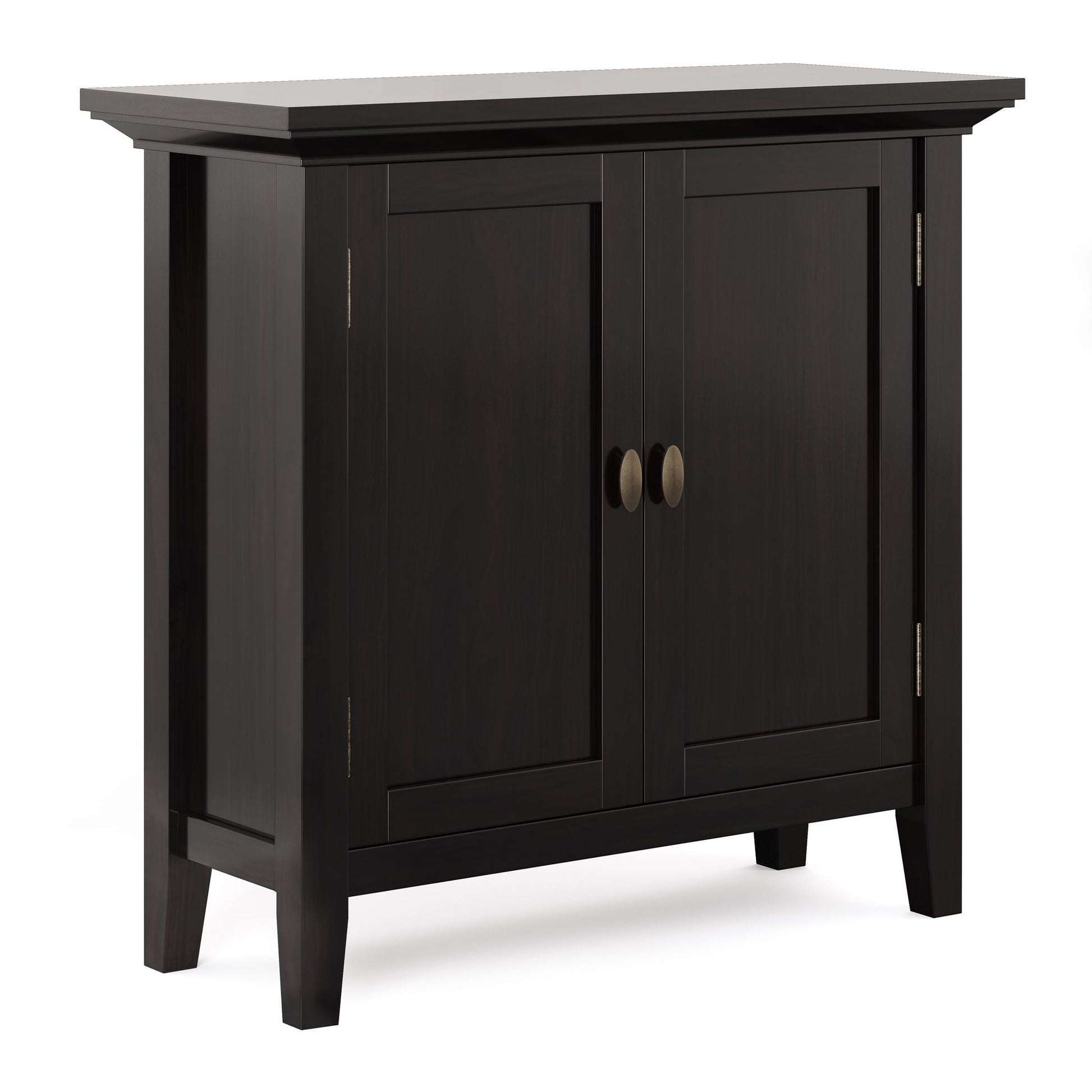 Redmond - Low Storage Cabinet - Hickory Brown Simpli-Home