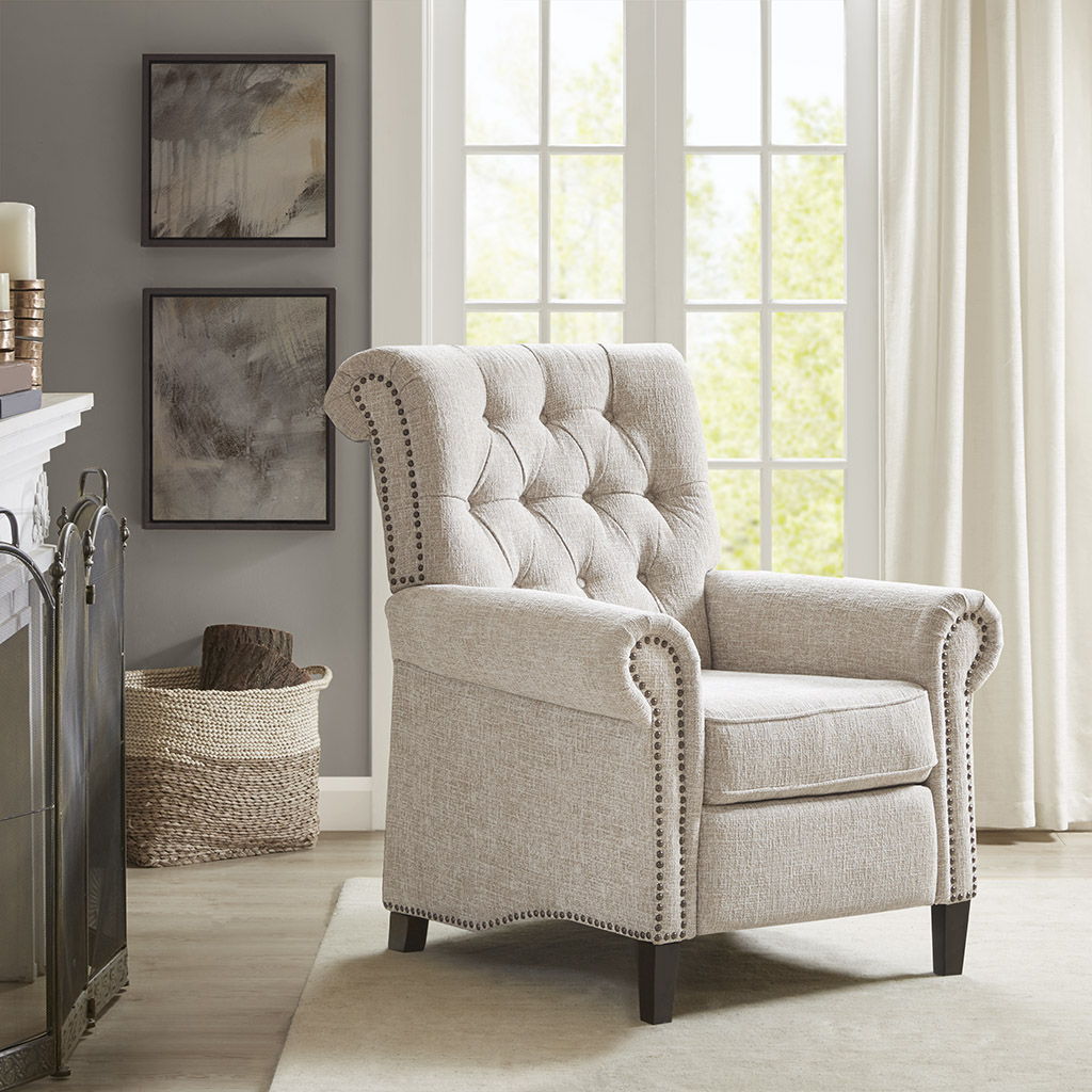 Aidan - Push Back Recliner - Cream