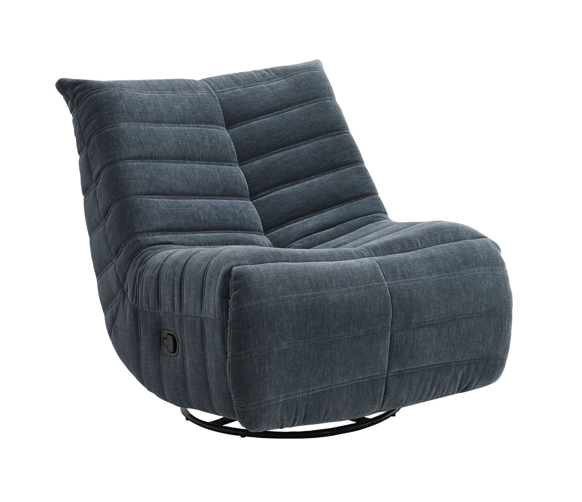 Talmon - Chenille Glider Recliner With Swivel Acme