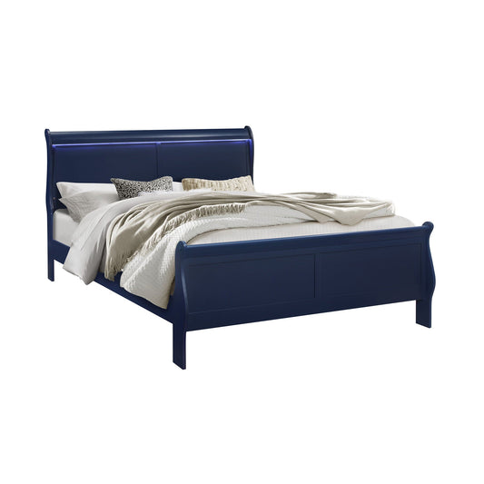 Charlston - 5 Piece Bedroom Set With LED Headboard Global Furniture USA