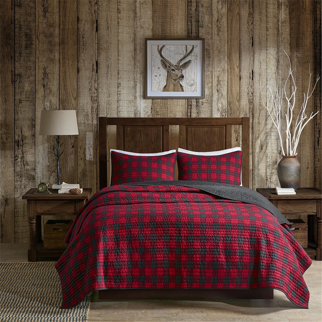 Woolrich Check - Oversized Quilt Mini Set - Red