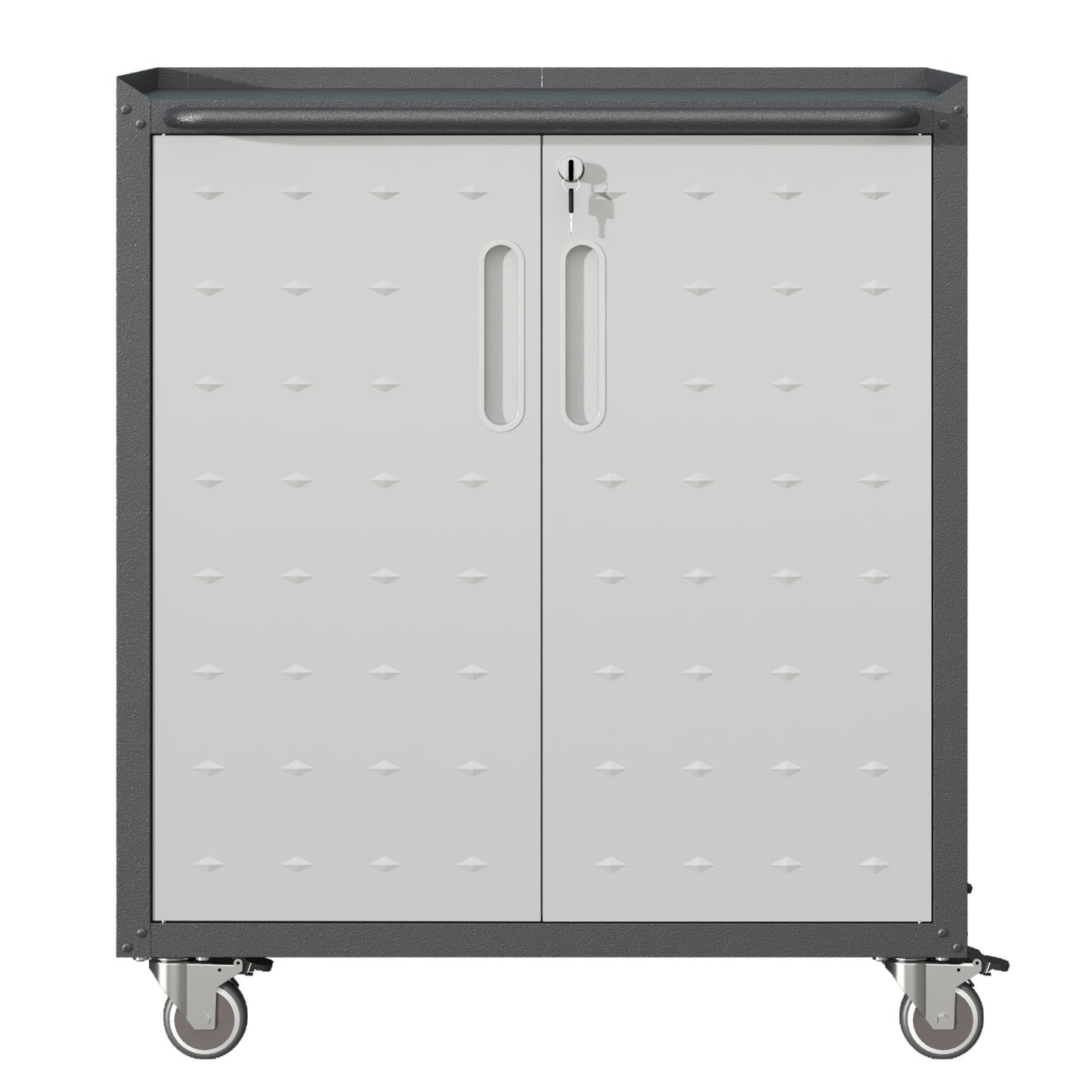 Heavy Duty Metal Garage Storage Cabinet With Wheels Sturdy Tool Organizer Daily Nest