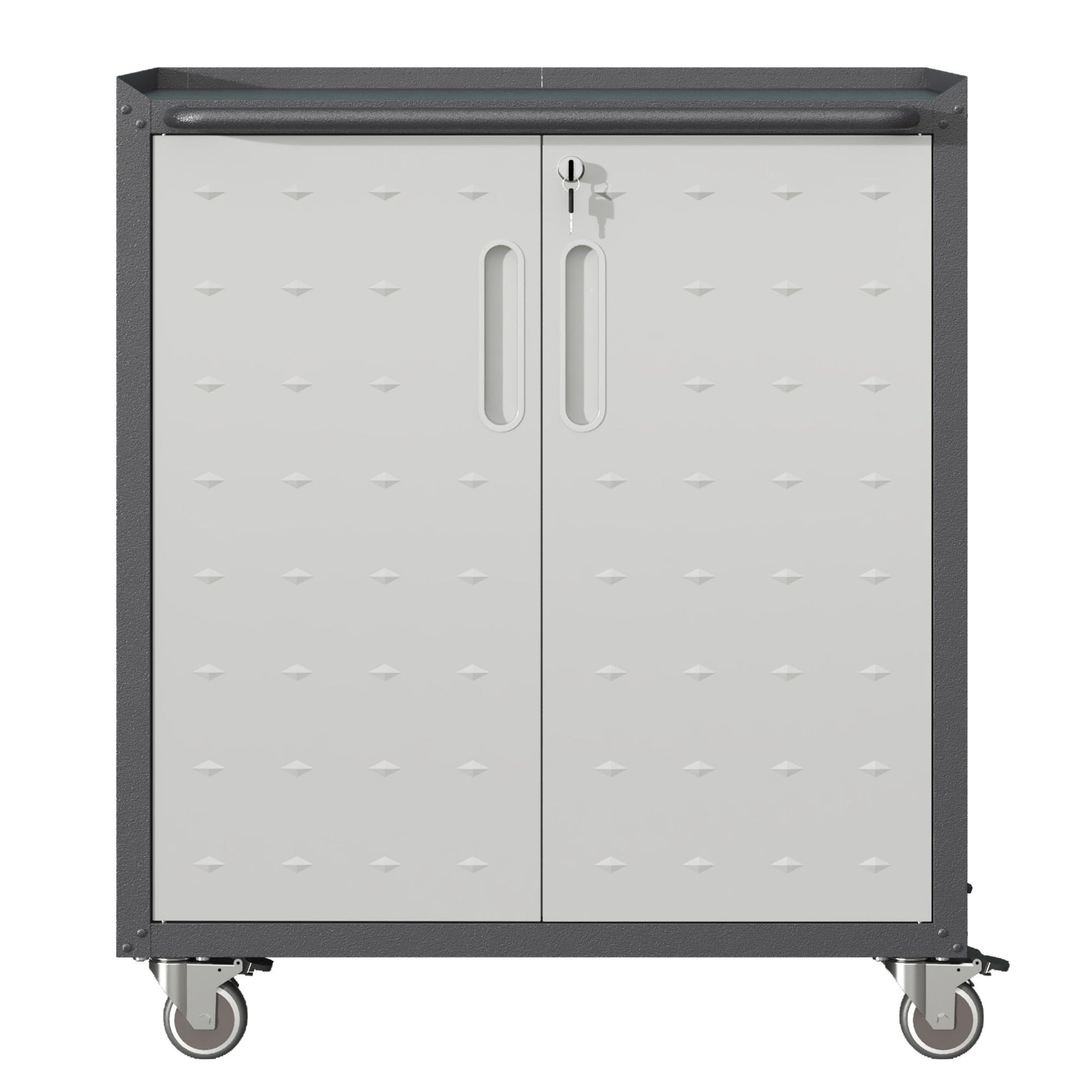 Heavy Duty Metal Garage Storage Cabinet With Wheels Sturdy Tool Organizer Daily Nest