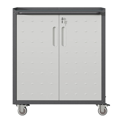 Heavy Duty Metal Garage Storage Cabinet With Wheels Sturdy Tool Organizer Daily Nest