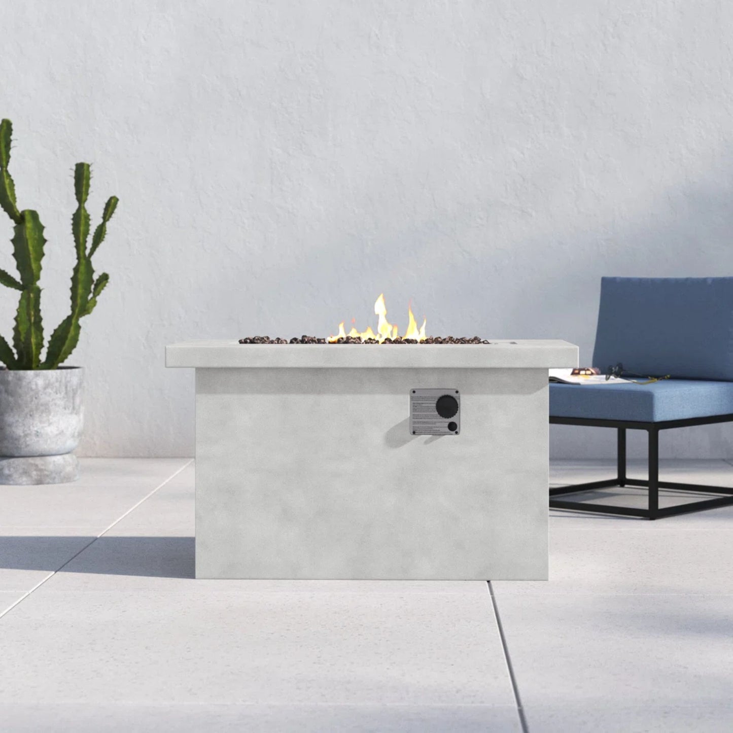 Propane / Gas Outdoor Fire Pit Table Durable Construction LSI Patio Furniture