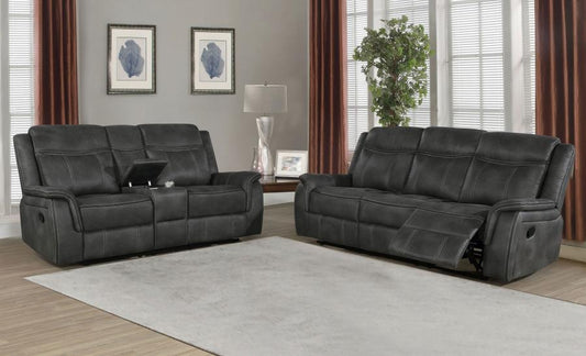 Lawrence - Upholstered Reclining Sofa Set CoasterEveryday
