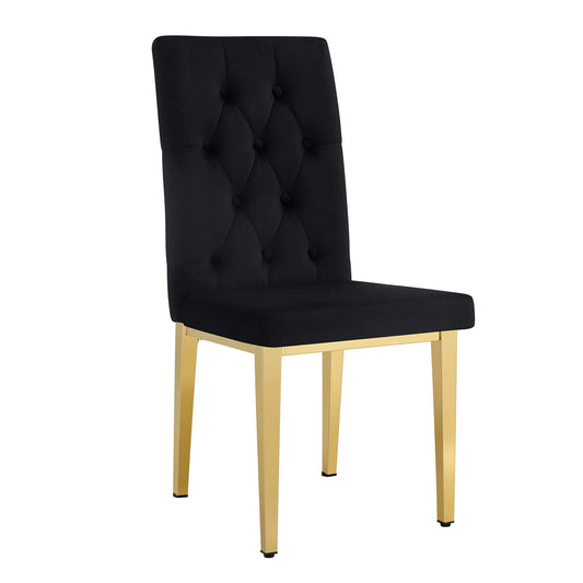 Vintage Style Armless Dining Chairs Set With Grid And Buckle Design Home Essentials