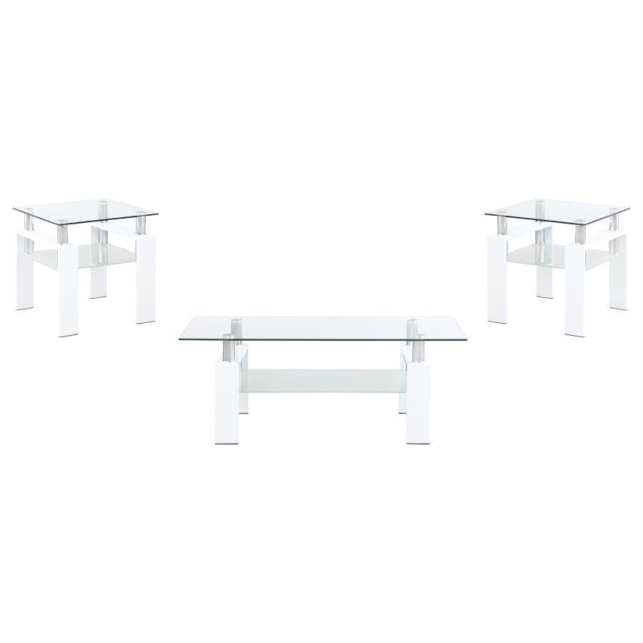 Dyer - Rectangular Coffee Table Set Coaster Fine Furniture